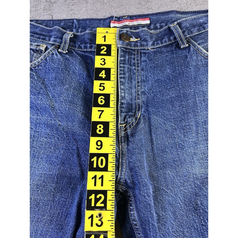 Tommy‎ Hilfiger Jeans Men's 36x32 Blue Straight Relaxed Preppy City Medium Wash - Picture 6 of 13